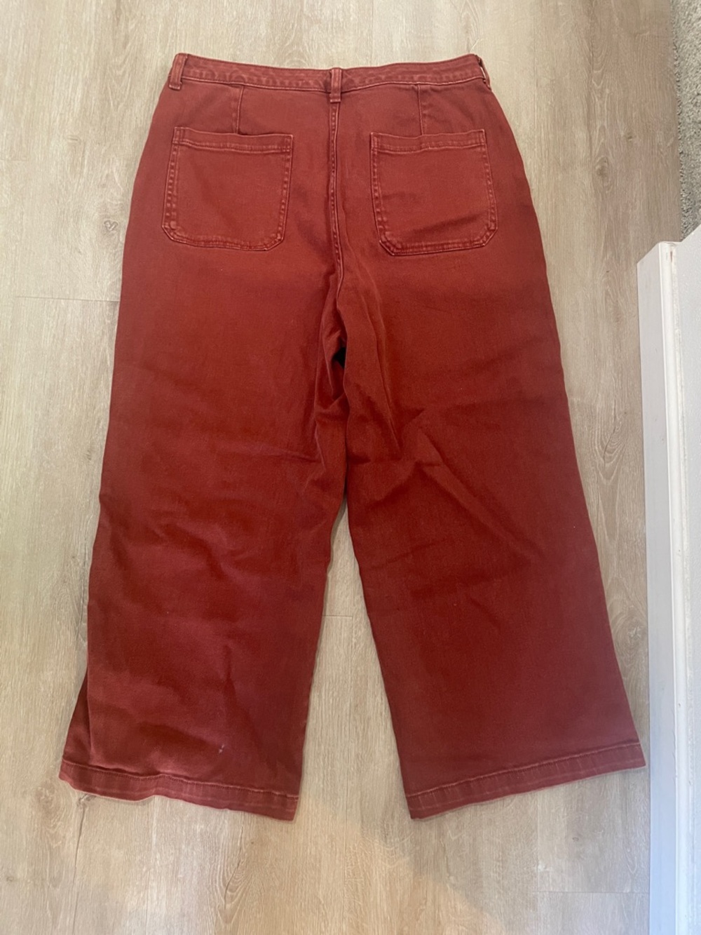 Universal Thread Wide Leg Pants in Rust Red 18 - Picture 5 of 8